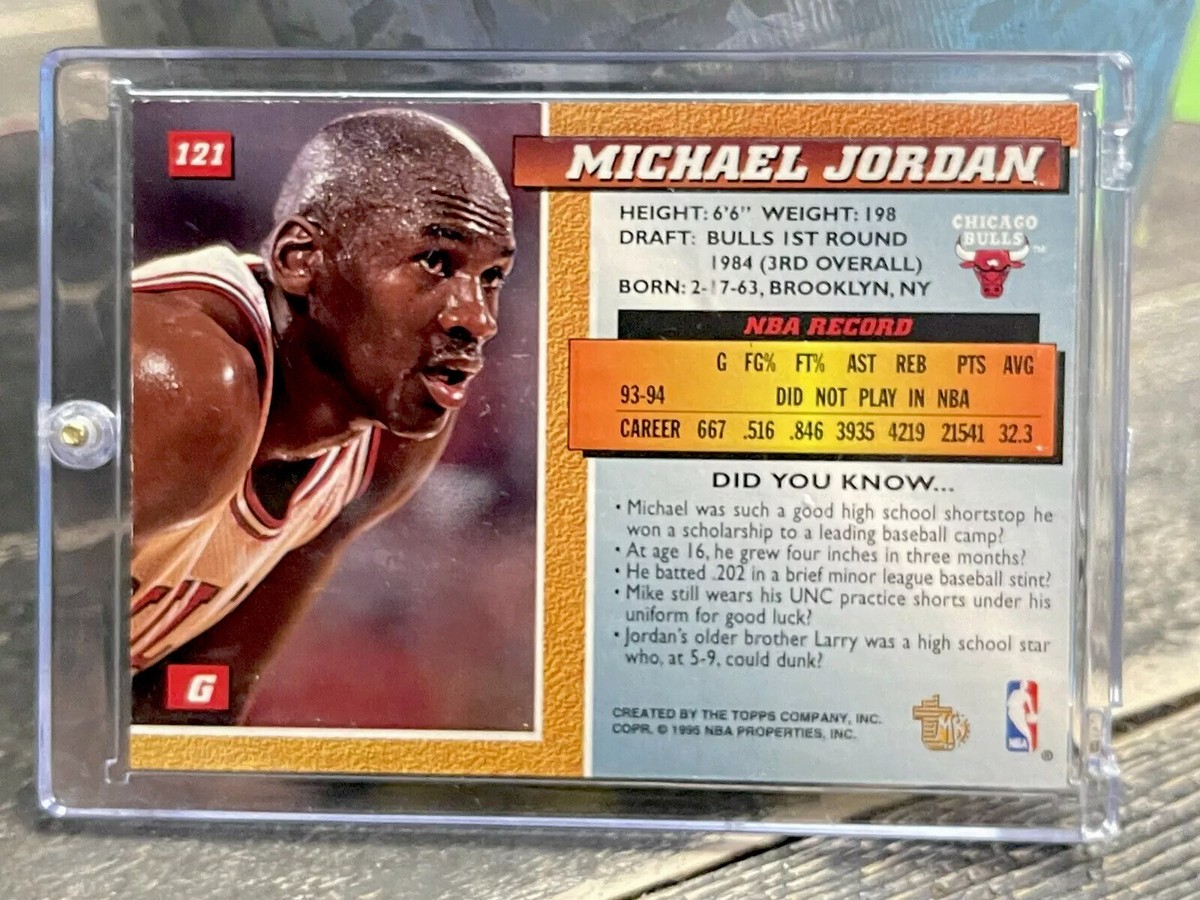 Michael Jordan Card TOPPS 90's GOLD FOIL SP AUTHENTIC
