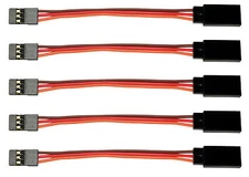 Apex RC Products JR Style 3" / 75mm Servo Extension - 5 Pack #1002