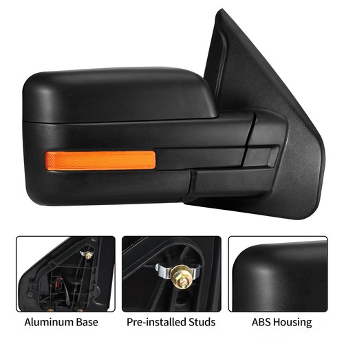 Driver Side Mirror for 07-14 Ford F150 F-150 Power Heated LED Signal Light Left - Picture 7 of 8