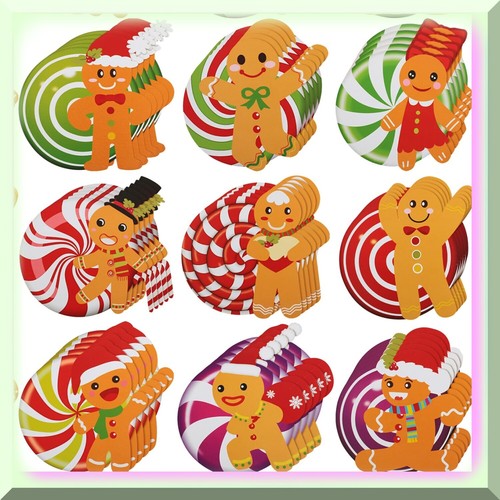 Lebkuchen Candyland Delights - Festliche Winter Weihnachten Ausschnitte für Pinnwand - Bild 2 von 7