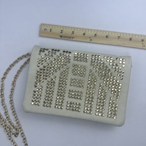Deena And Ozzy Clutch Shoulder Purse Beige - Picture 2 of 9