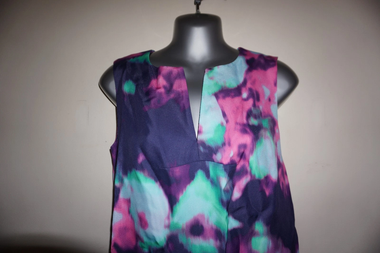 Abito Kate Spade Keri Simply Cinema astratto acquerello taglia 4 nuovo con etichetta