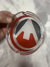 Vintage Marlboro Glass Ashtray with Arrow Design Promotional Collectable