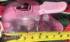 EK Success Pink See Through Paper Punch - Heart Unique Design