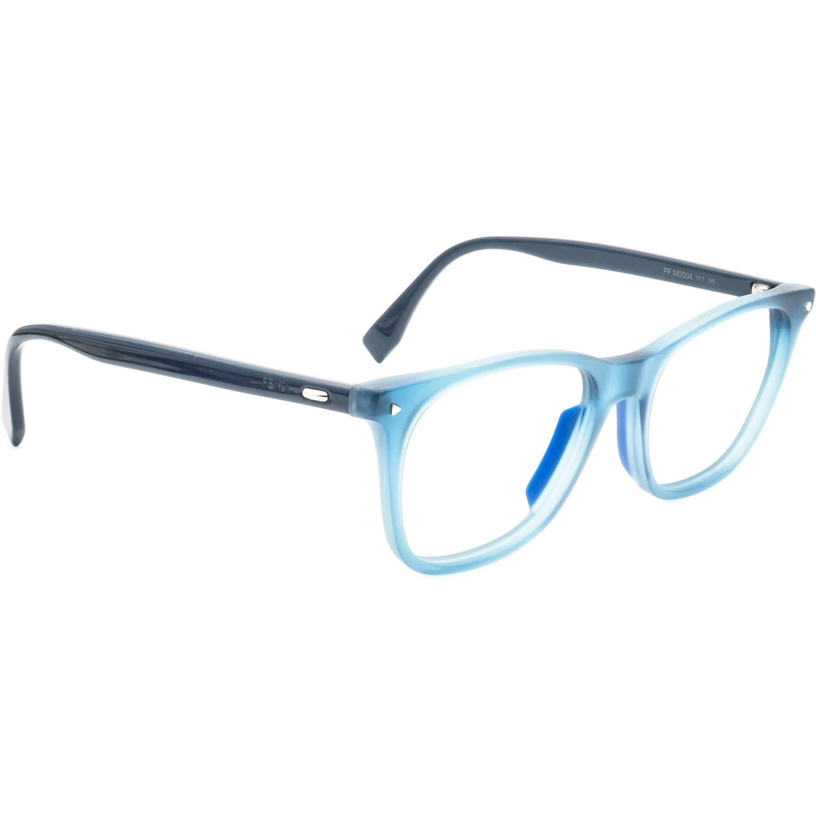 Fendi Eyeglasses FF M0004 RCT Blue Square Frame Italy 53[]18 145