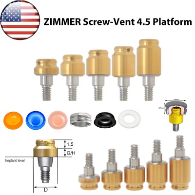 Dental Overdenture Locator Abutment for Zimmer Tapered Screw-vent 4.5 Platform