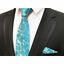 thumbnail 51 - Mens Paisley Floral Tie Jacquard Woven Silk Necktie Pocket Square Handkerchief 