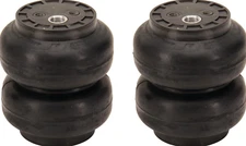 two air ss6 slam bags pair air ride suspension 6" round 1/2"npt port SS-6