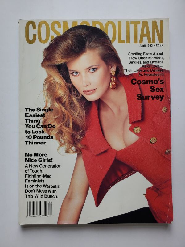 コスモポリタン　クローディアシファー 1993 COSMOPOLITAN mag Claudia SCHIFFER Frederique van der