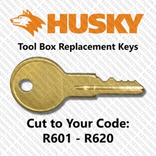Husky Toolbox Key Replacement Home Depot llaves Cut to Code R601-R620 601-620