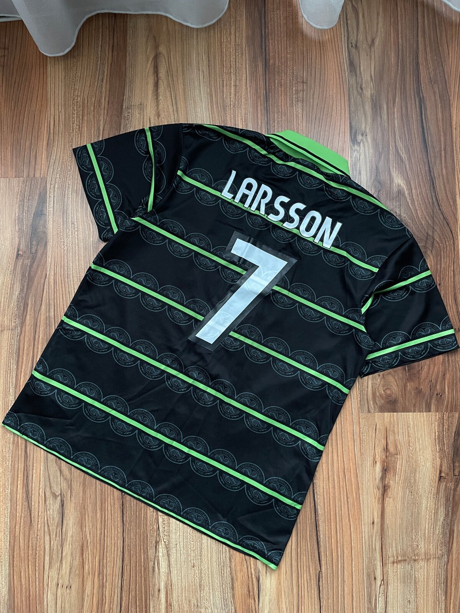 UMBRO LARSSON #7 セルティック　Celtic 直筆サイン 1998-99 Celtic Away Shirt Larsson #7 - 9/10 - (XXL)