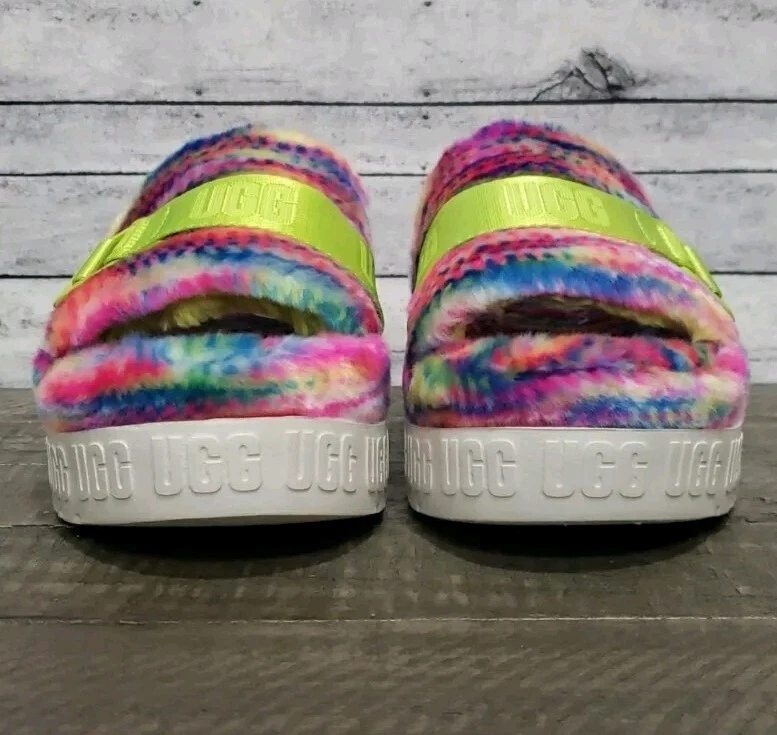 UGG Sandali Donna Fluffita Pixlate Platform Bianco Multi 7M