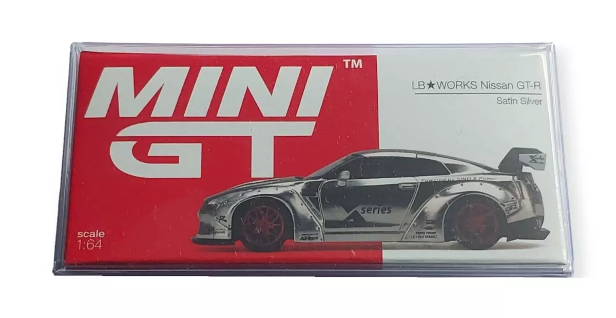 TSM Mini GT 205 Liberty Walk LB Nissan GT-R R35 Satin Silver TSM Mini GT 205 Liberty Walk LB Nissan GT-R R35 Satin Silver