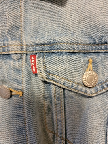 LEVIS Jean Jacket Size Youth Medium. Lightwash, Denim, Western - Picture 3 of 5