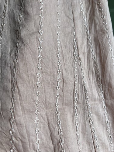e-klah Kleid Dusty Pink Cottage Boho bestickt Baumwolle komplett gefüttert Neu ohne Etikett Gr. L - Bild 5 von 11