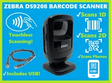 ✅Zebra DS9208 2D/1D/QR Code Scanner, Square/Clover Registers, Touchless Scan!🔥⭐