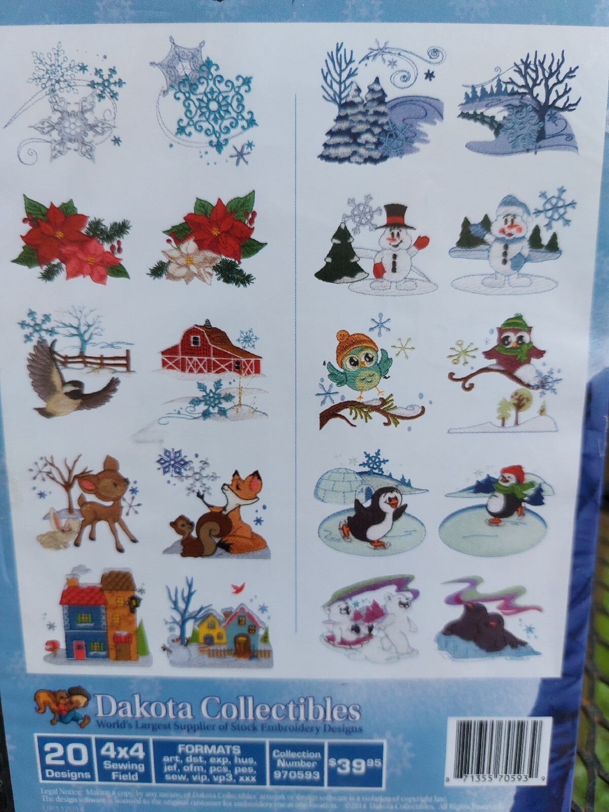 dakota collectibles embroidery designs Cozy Coordinates Featuring 20 4"x4"...