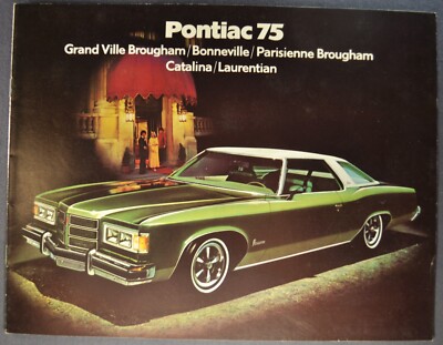 1975 Pontiac Brochure Grand Ville Bonneville Catalina Parisienne