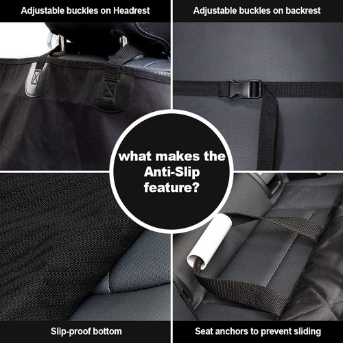 Dog Seat Cover - Thick 600D Waterproof for Cars, Trucks, SUVs, Heavy Duty - Picture 6 of 13