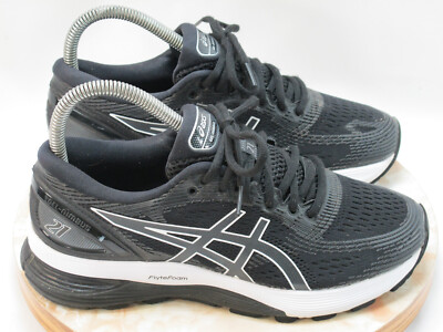 ASICS Gel Nimbus 21 Running Shoes Women s Size 7.5 US Excellent Condition Black