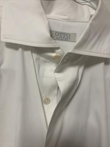 Otto white cotton luxury shirt made in 