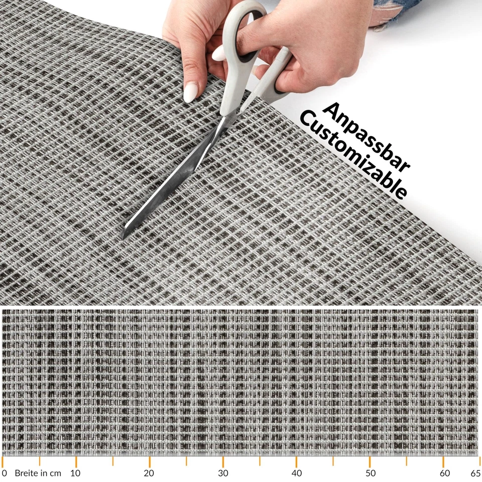 Weichschaummatte Breite Bademate Meterware Antirutschmatte Vorleger Uni 65cm - Bild 3 von 4