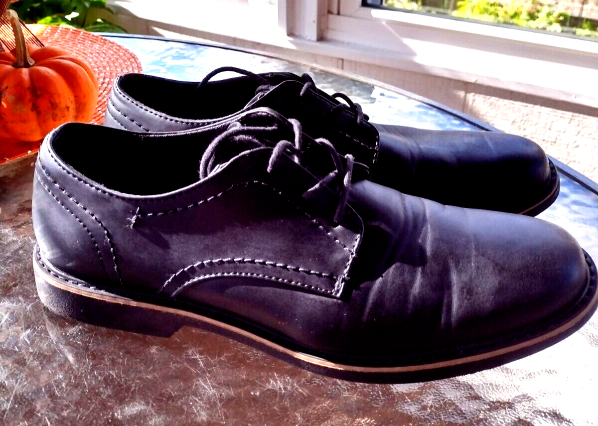 Dexter Comfort Oxford Dress Black/ Memory Foam Men display picture 2