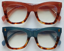 NICOLE MILLER 2-PK PREMIUM BLUE LIGHT FILTER READING GLASSES READERS 2.50 NEW