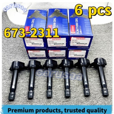 New 6Pcs Denso Ignition Coils 673-2311 For Honda Accord Odyssey 2008-2017