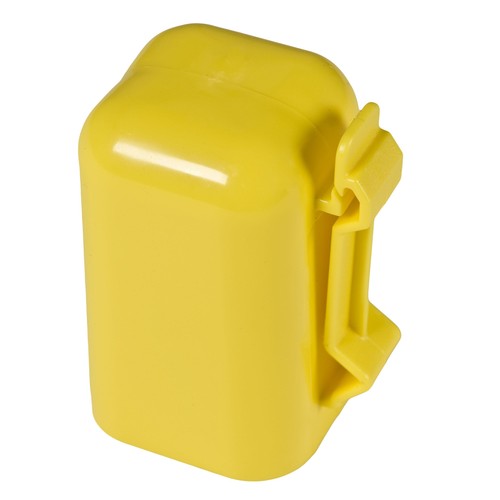 Zareba ITCPY-Z T-Post Safety Cap and Insulator, 10 per Bag Yelllow 10 Pack - Picture 2 of 4