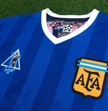Argentina Camisa Replica de Futbol Retro La Mano de Dios Tallaje Americano Sz M
