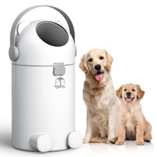 Indoor/Outdoor Pet Waste Station   Advanced Odor-Seal Dog Poop Trash Can w