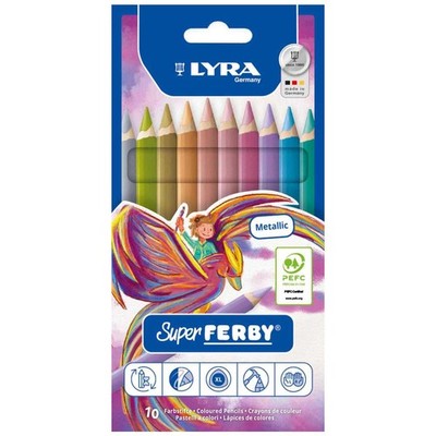 LYRA Farbstifte Super FERBY  Metallic 10 Stück Papp-Etui