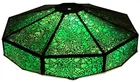 Riviere Studios New York Art Crafts Bronze Grapevine Glass Lamp Light Tiffany