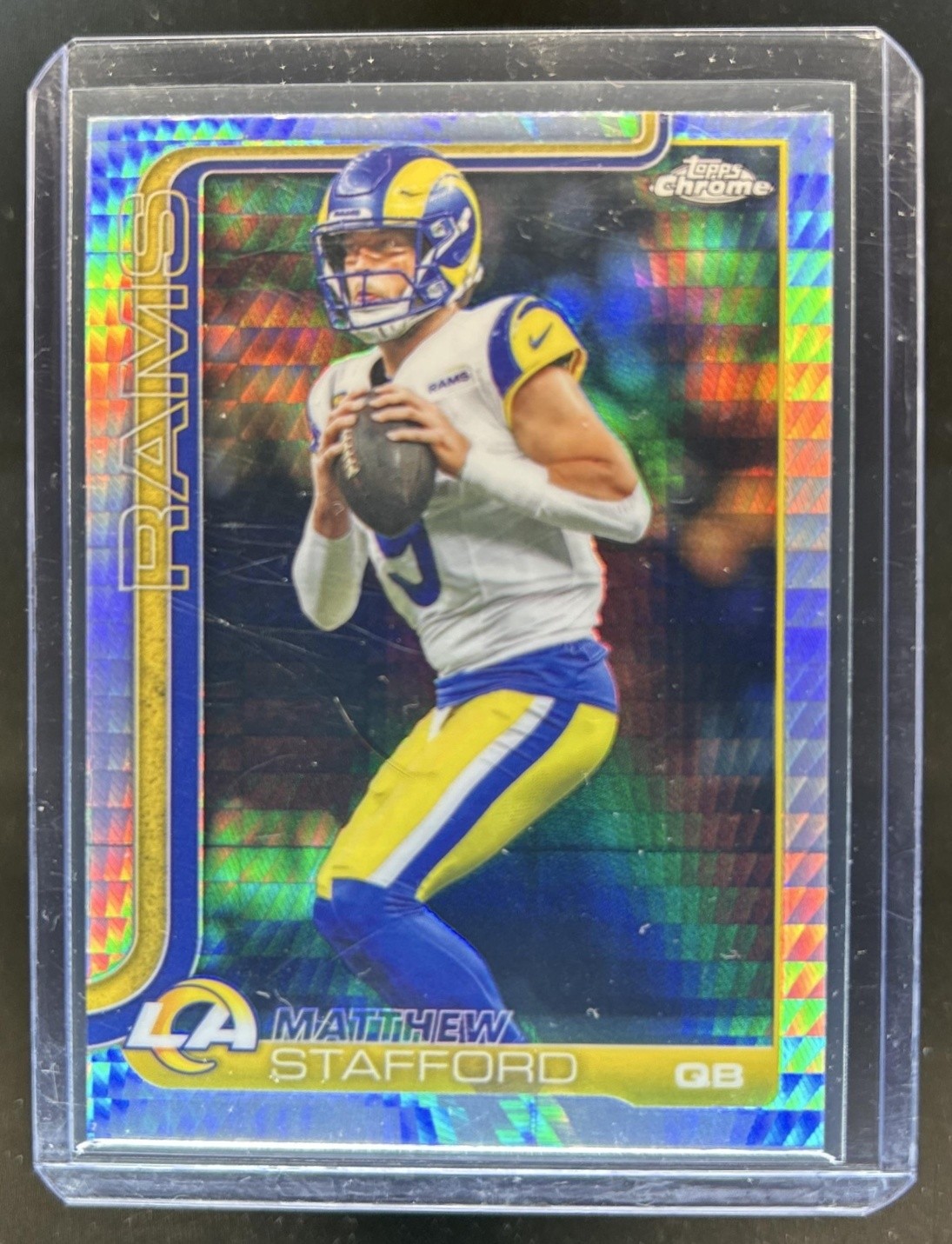 2025 Topps Chrome Matthew Stafford Prism Refractor #169 Rams