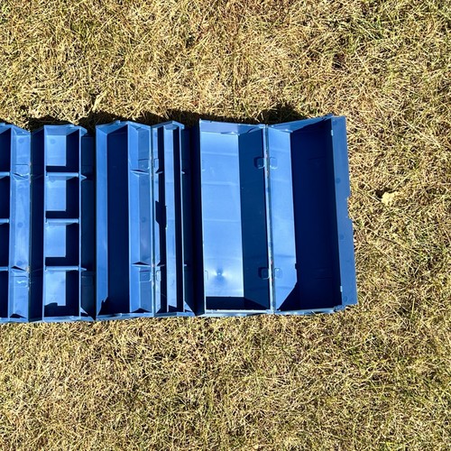 Vintage Rolykit Craft Organizer Storage Box Roll Out Large Blue Tackle S18 - Picture 15 of 15