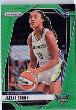 2024 Panini Prizm WNBA #31 Jaelyn Brown Green Prizms