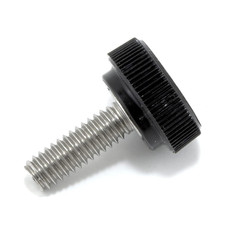 TSD 8-32 X 1/2" Stainless Thumb Screw Black round Knob USA 4 Pack 