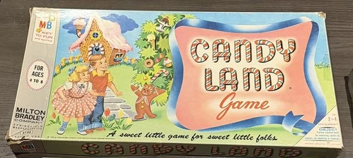 VINTAGE Candy Land 1962 COMPLETE Children's Board Game Milton Bradley 4700