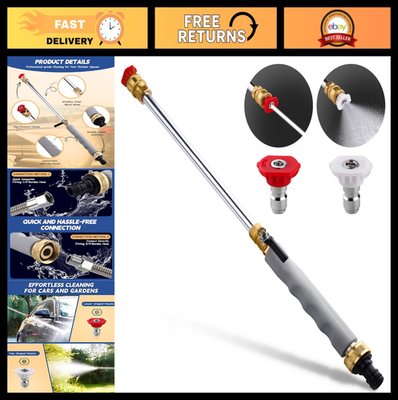 #ad Upgraded Jet Nozzle Power Washer for Garden Hose 2 High Pressure Nozzles amp; Con $55.99