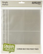Simple Stories Sn p Pocket Pages For 6"X8" Flipbooks 10/Pkg Multi Pack
