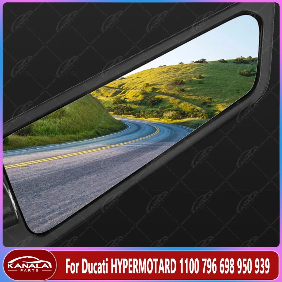 Adjustable Rotating Rearview Mirror For Ducati HYPERMOTARD 1100 796 698 950 939 Foto 4 de 4