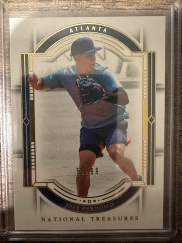 2024 25 Panini National Treasures baseball Jose Perdomo/99 Atlanta BRAVES