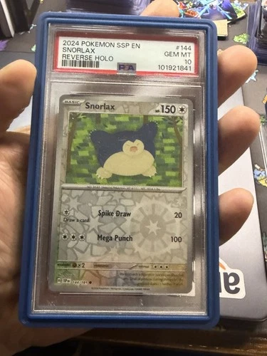 Snorlax 144 PSA 10 2024 REVERSE HOLO Surging Sparks
