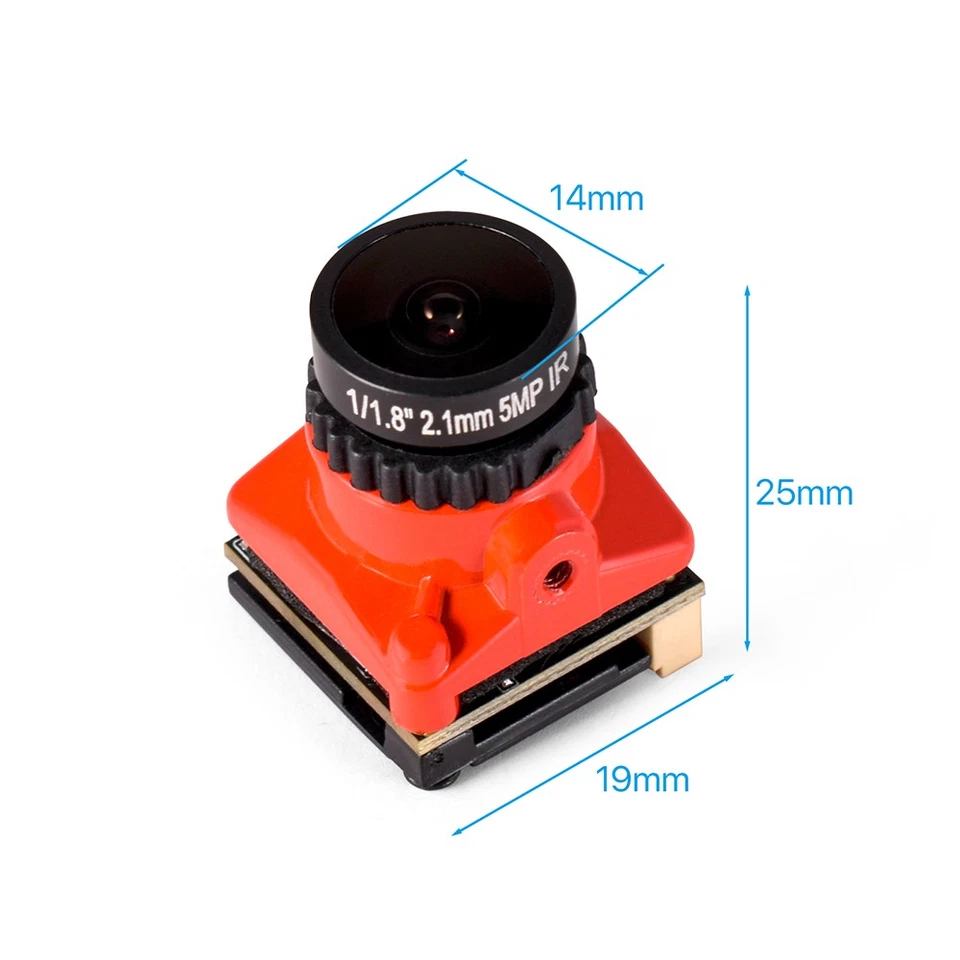 FPV-Kamera 1800TVL 5MP 5-40V OSD 1/3 Coms IR Blocked Sensor für RC Racing Drone - Bild 2 von 4