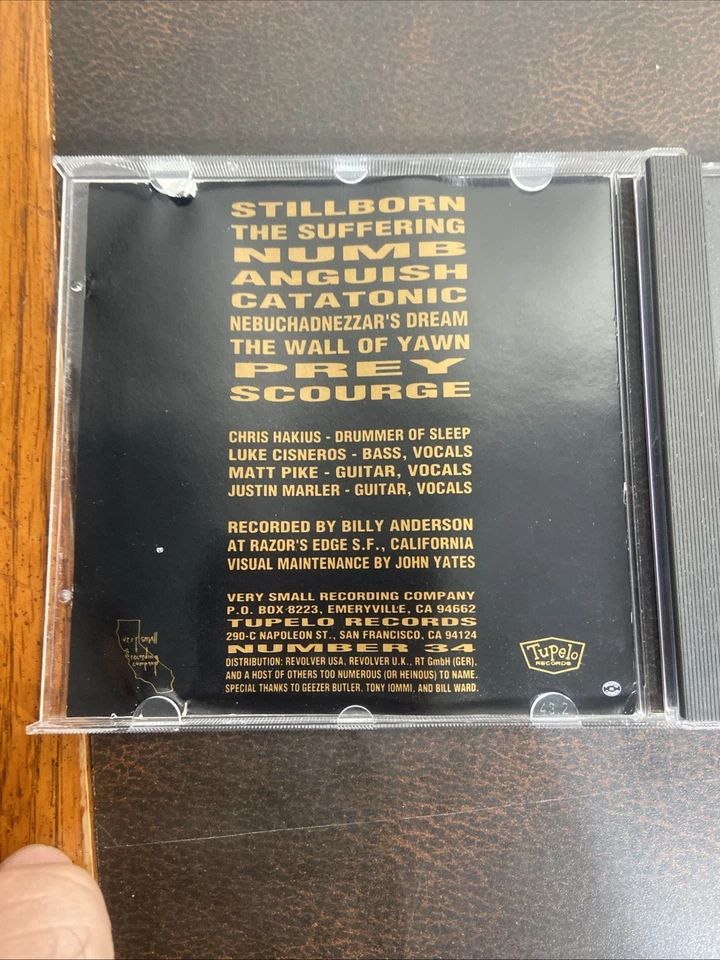 Sleep Volume One CD Оригинальный 1991-92 Press Doom Metal Stoner Металл ЧИТАЙТЕ!!!! - Изображение 4 из 4