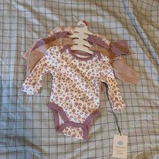 Baby Girls' 4pk Floral Long Sleeve Bodysuits