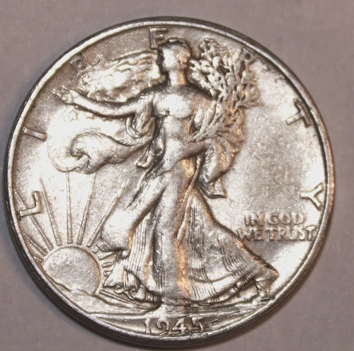 1945-D Walking Liberty Half Dollar - Extra Fine - #0330EC