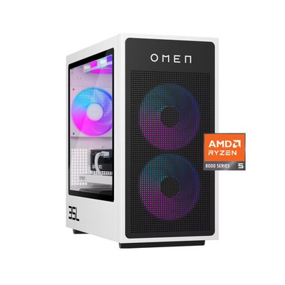HP OMEN - 35L Gaming Desktop - AMD Ryzen 5 8400F - 16GB DDR5 Memory - NVIDIA ...