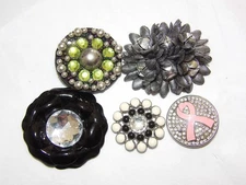 Lot of 5 SINGLE Interchangeable Shoe Clips: Lindsay Phillips